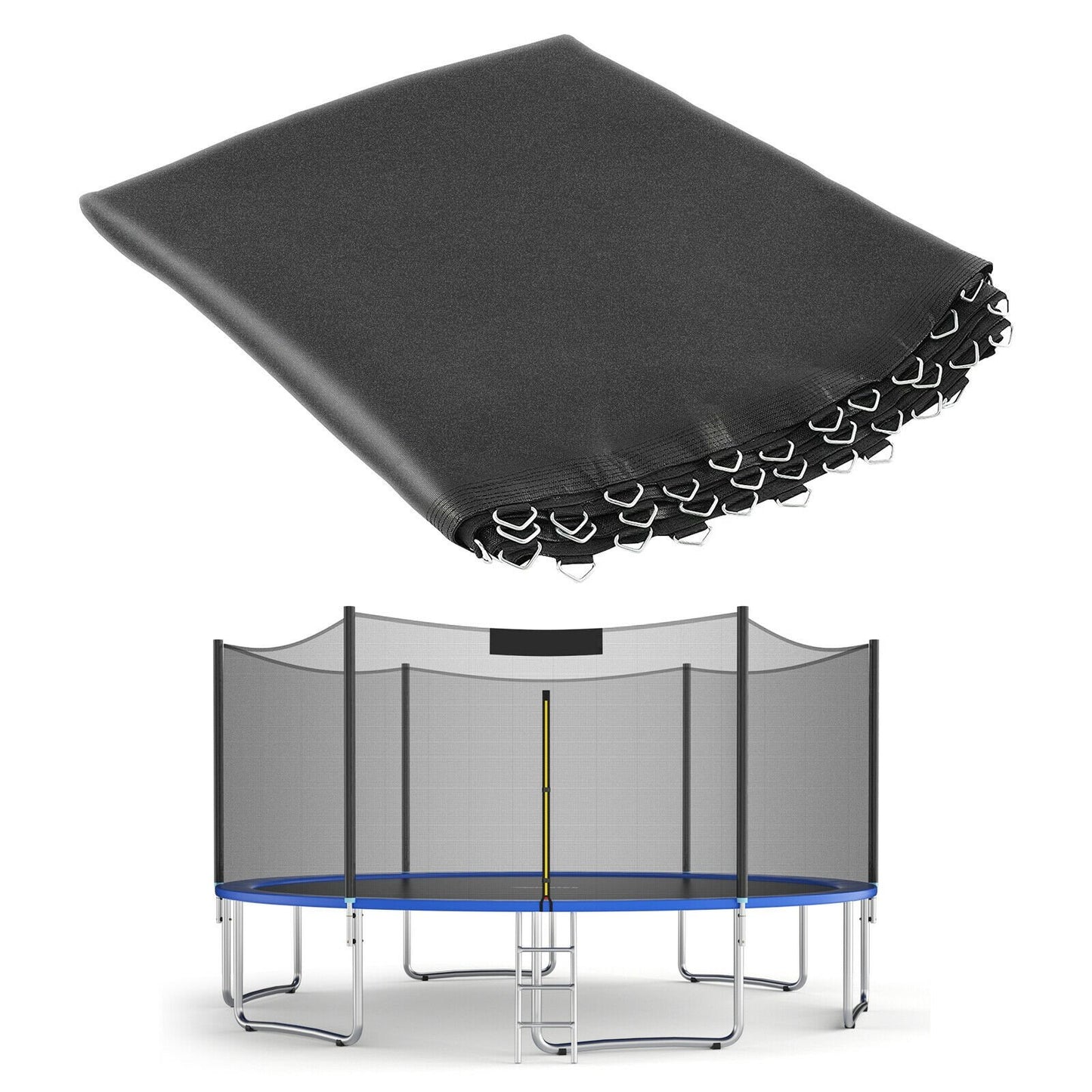 High-Elastic PP Replacement Jumping Mat-14 ft, Black Trampoline Accessories   at Gallery Canada