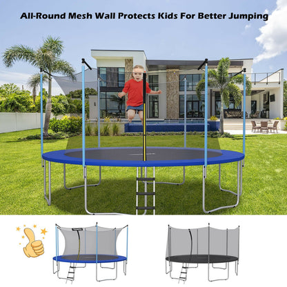 Replacement Weather-Resistant Trampoline Safety Enclosure Net-8 ft, Black Trampoline Accessories   at Gallery Canada