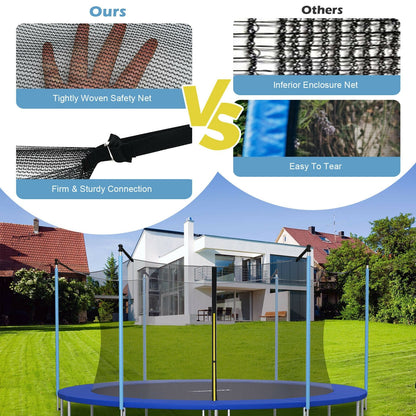 Replacement Weather-Resistant Trampoline Safety Enclosure Net-8 ft, Black Trampoline Accessories   at Gallery Canada