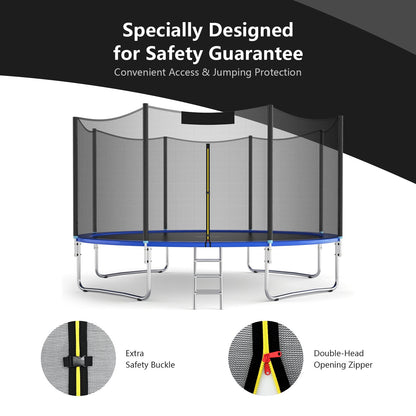 Trampoline Safety Replacement Protection Enclosure Net-8 ft - Gallery Canada