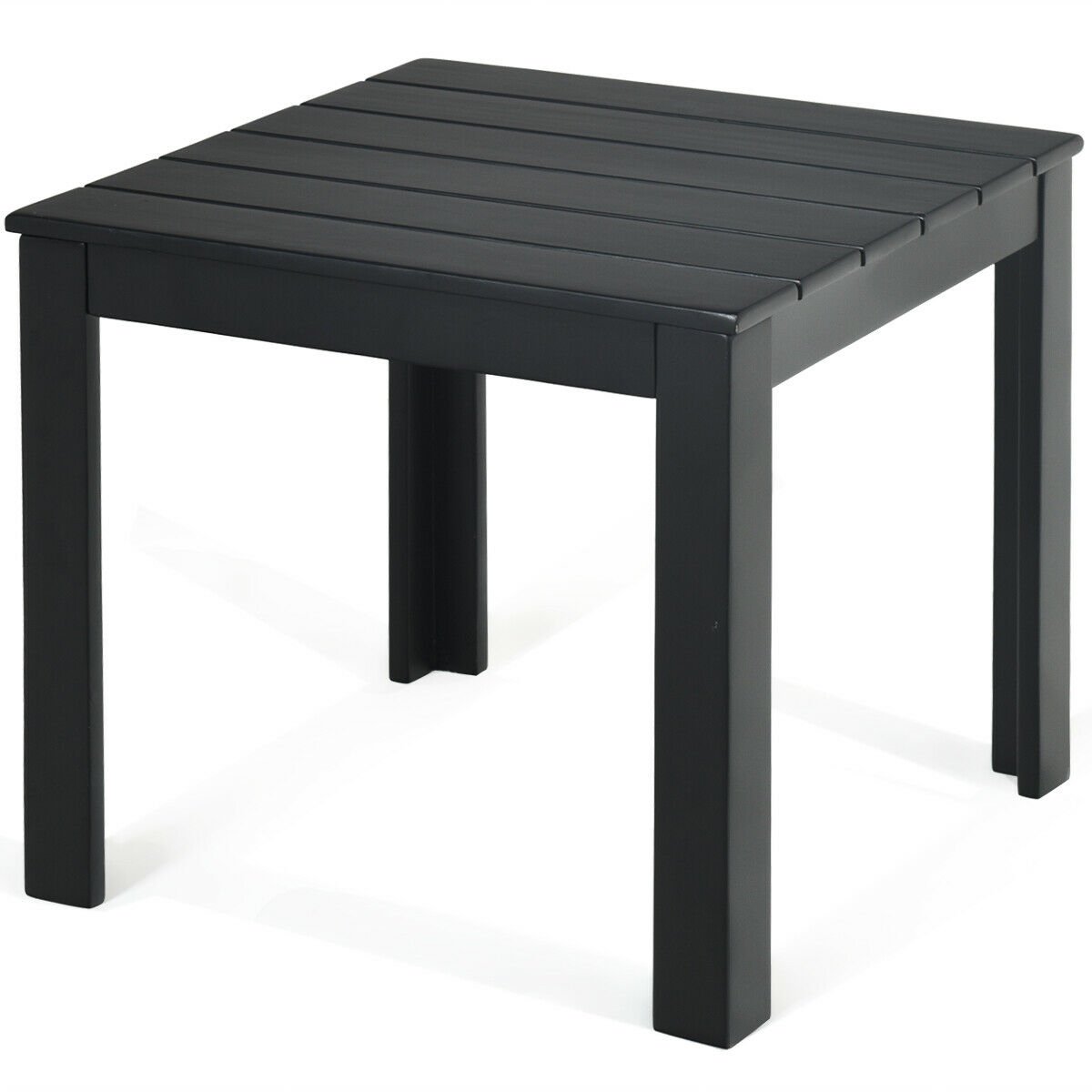 Wooden Square Patio Coffee Bistro Table, Black Patio Coffee Tables   at Gallery Canada