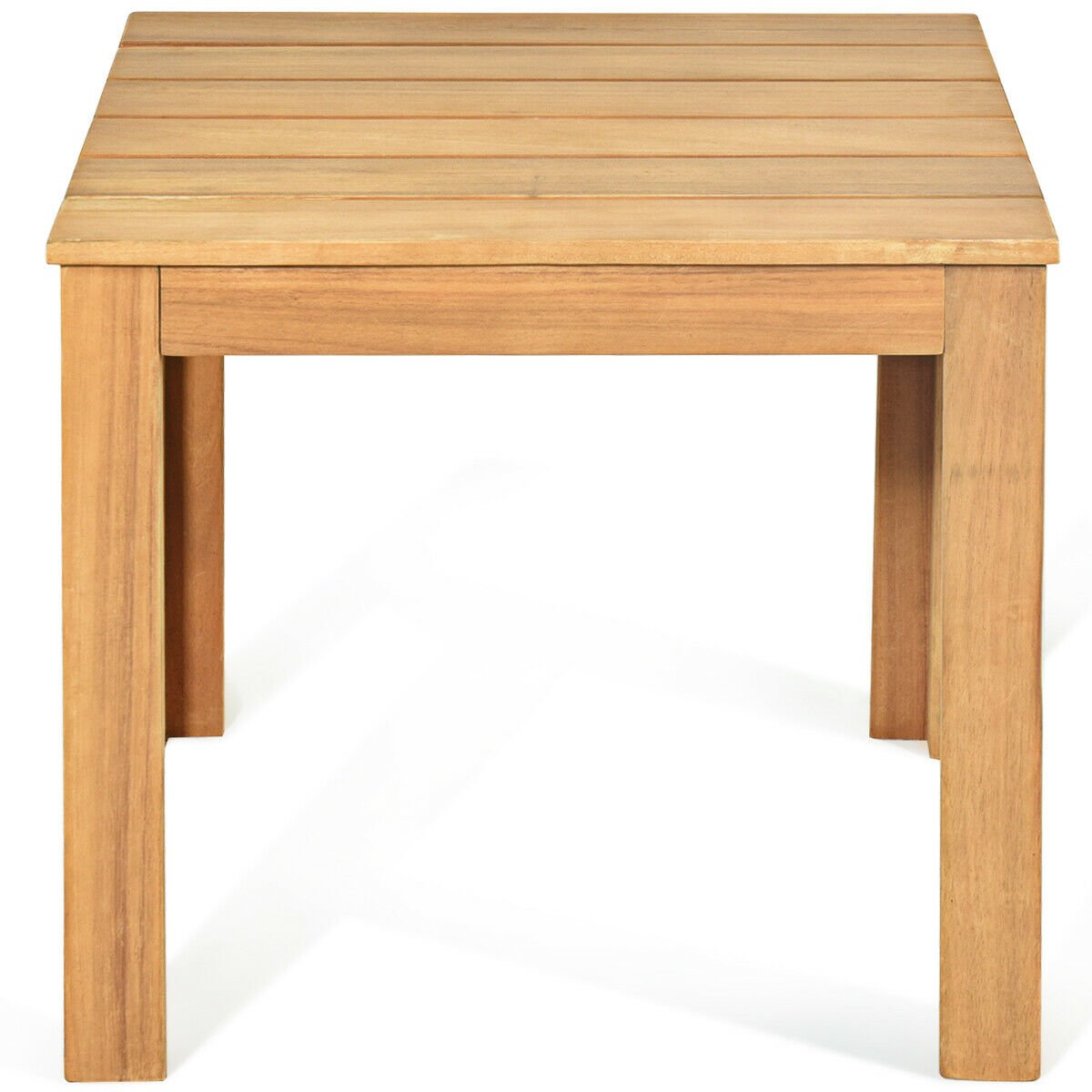 Wooden Square Patio Coffee Bistro Table, Natural Patio Coffee Tables   at Gallery Canada