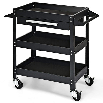 Rolling Tool Cart Mechanic Cabinet Storage ToolBox Organizer with Drawer, Black Garages   at Gallery Canada