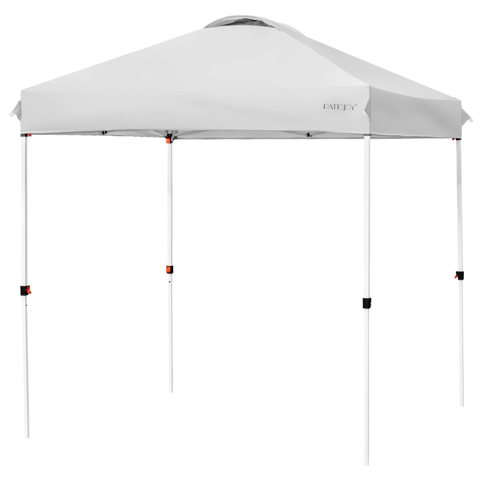 6.6 x 6.6 Feet Outdoor Pop-up Canopy Tent with Roller Bag, Gray Canopies   at Gallery Canada