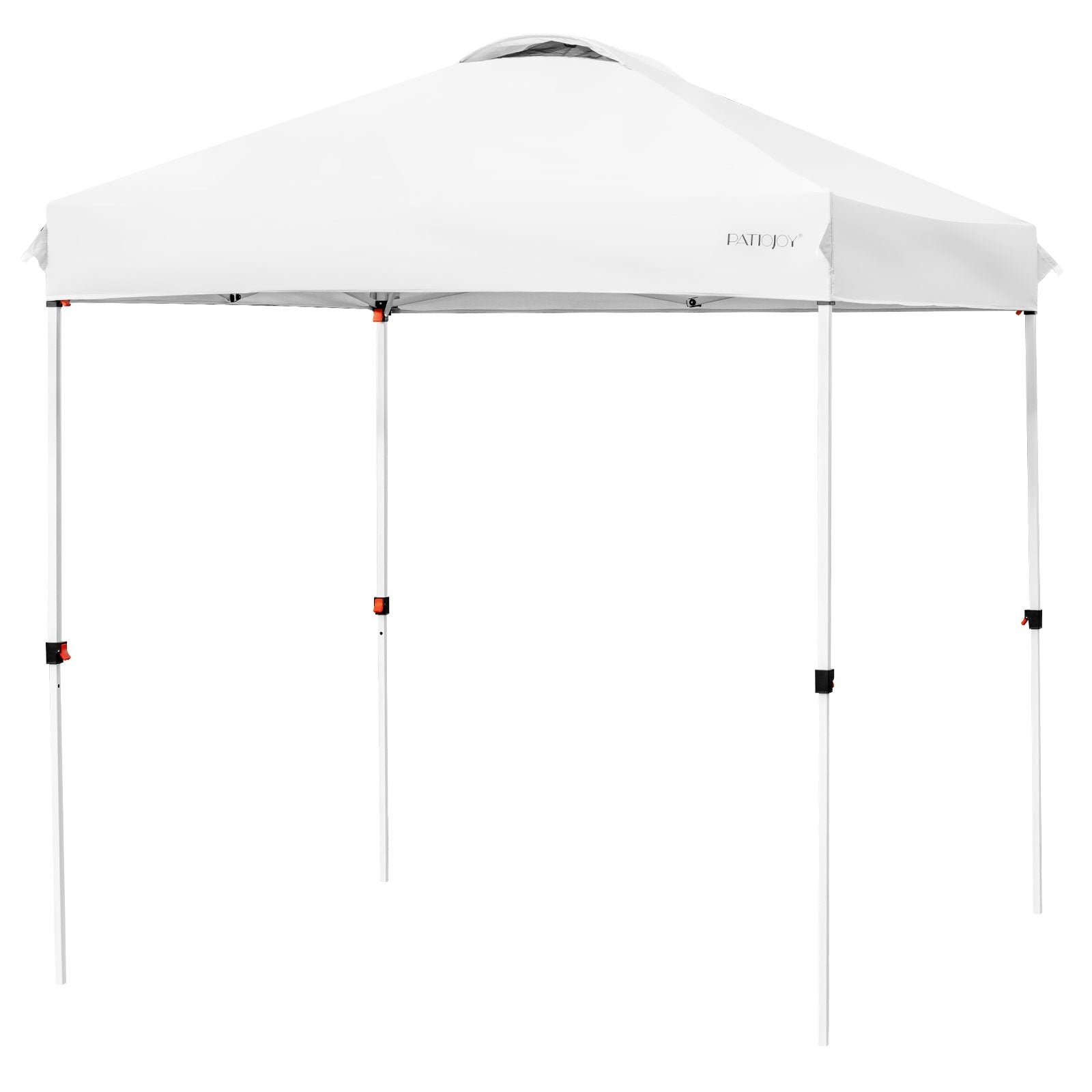 6.6 x 6.6 Feet Outdoor Pop-up Canopy Tent with Roller Bag, White Canopies   at Gallery Canada