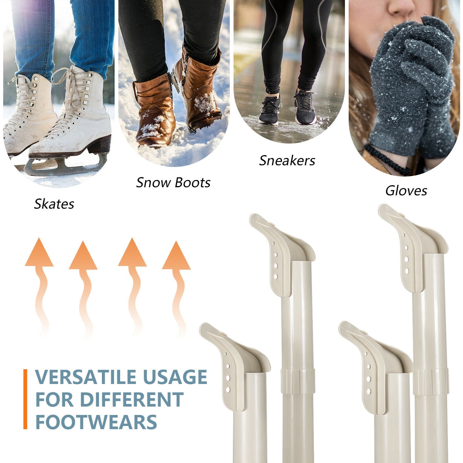 Electric Shoe and Boot Dryer with Timer Heat Blower, White Dryers at Gallery Canada