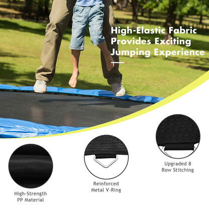 High-Elastic PP Replacement Jumping Mat-15 ft, Black - Gallery Canada