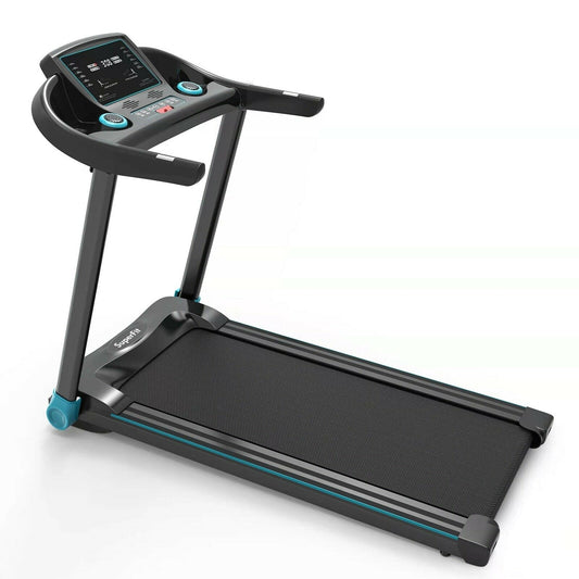 2.25HP Electric Running Machine Treadmill with Speaker and APP Control, Blue Treadmills Blue  at Gallery Canada