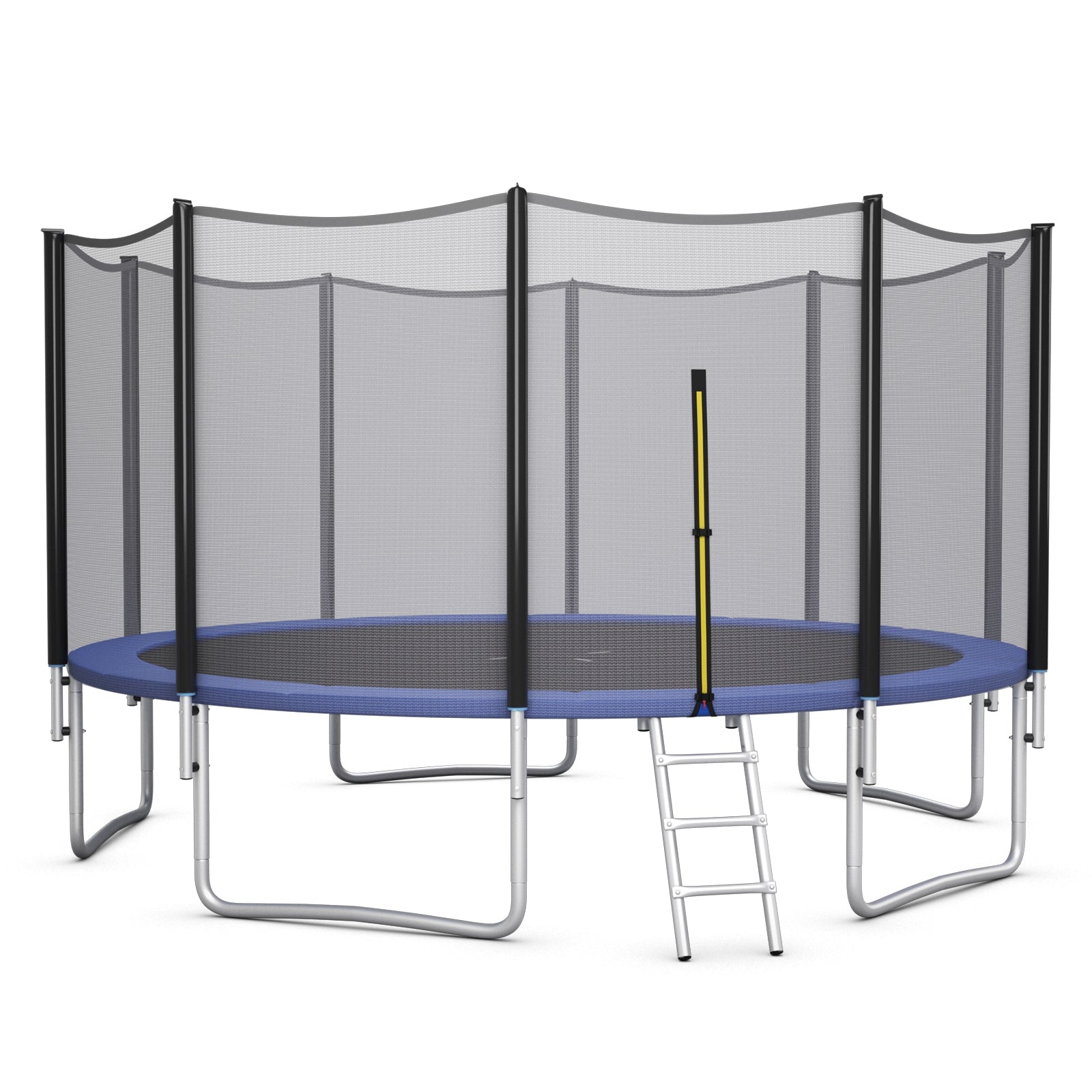 8/10/12/14/15/16 Feet Outdoor Trampoline Bounce Combo with Safety Closure Net Ladder-16 ft, Black Trampolines   at Gallery Canada