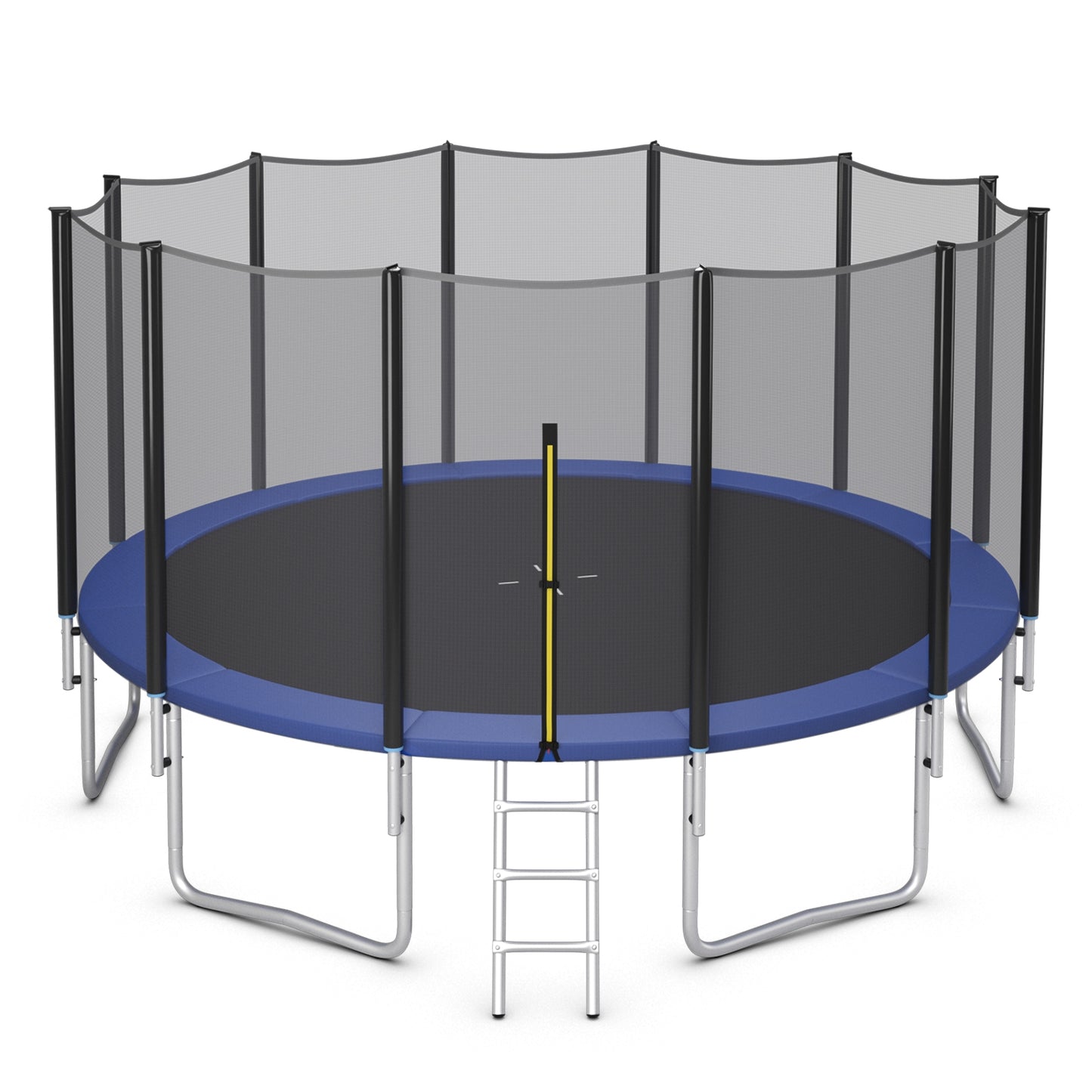 8/10/12/14/15/16 Feet Outdoor Trampoline Bounce Combo with Safety Closure Net Ladder-16 ft, Black Trampolines Black  at Gallery Canada