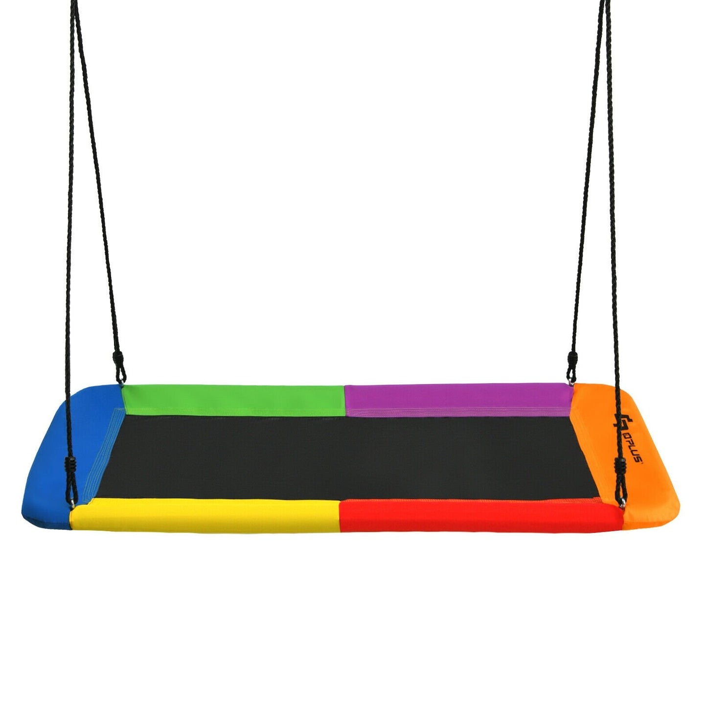 60 Inch Platform Tree Swing Outdoor with 2 Hanging Straps, Multicolor Swing & Playsets   at Gallery Canada