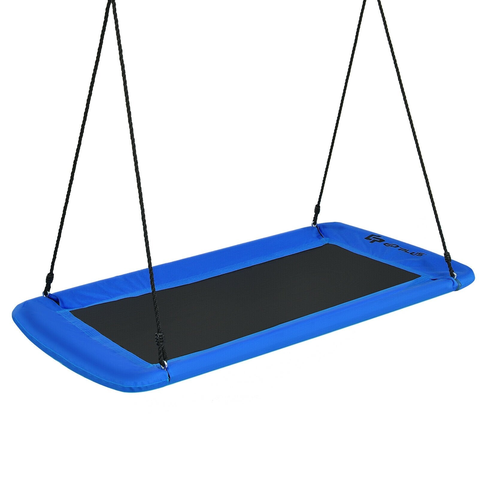 60 Inch Platform Tree Swing Outdoor with 2 Hanging Straps, Blue Swing & Playsets   at Gallery Canada