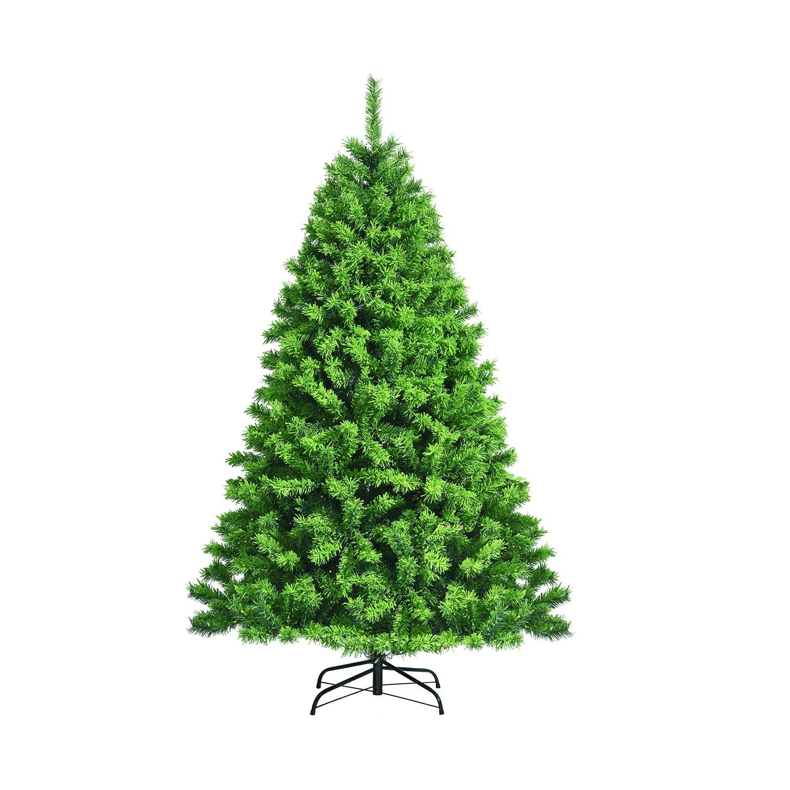 Snow Flocked Artificial Christmas Tree with Metal Stand-7.5', Green Christmas Tree   at Gallery Canada