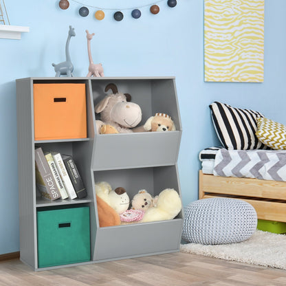 Kids Toy Storage Cabinet Shelf Organizer , Gray Kids Storage   at Gallery Canada