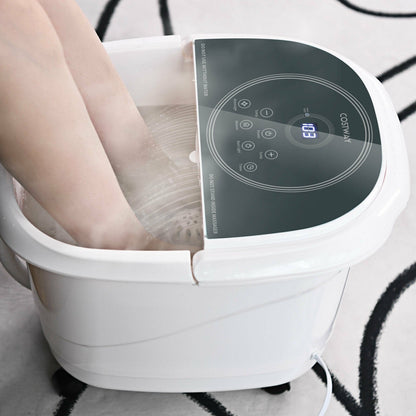 Foot Spa Bath Massager with 3-Angle Shower and Motorized Rollers, Gray Foot Massager   at Gallery Canada