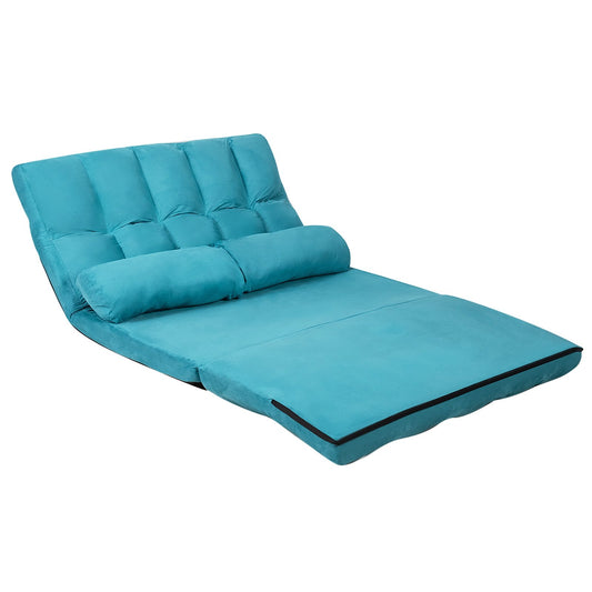 Foldable Floor 6-Position Adjustable Lounge Couch, Blue Floor Chairs   at Gallery Canada