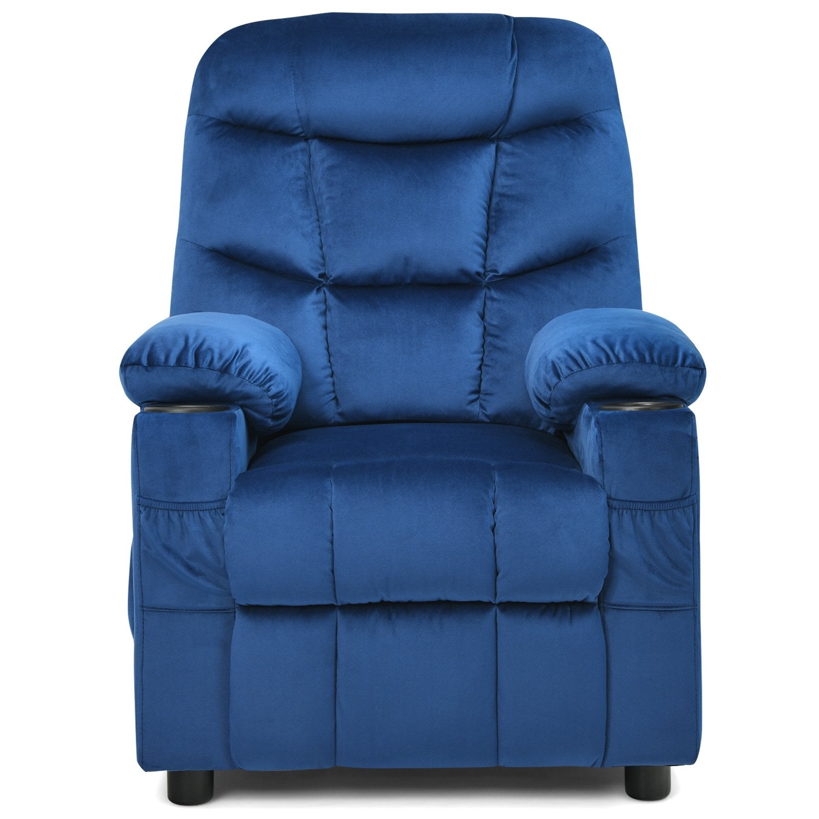 Kids Recliner Chair with Cup Holder and Footrest for Children, Light Blue Kids Chairs & Seating   at Gallery Canada