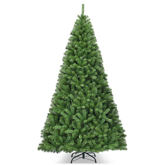 Premium Artificial Hinged PVC Christmas Tree with Metal Stand-9 ft, Green Christmas Tree   at Gallery Canada