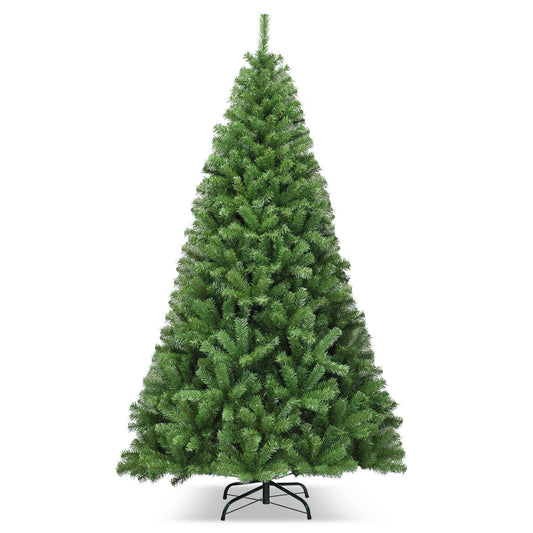 PVC Artificial Christmas Tree Premium Hinged-7.5 ft, Green Christmas Tree   at Gallery Canada