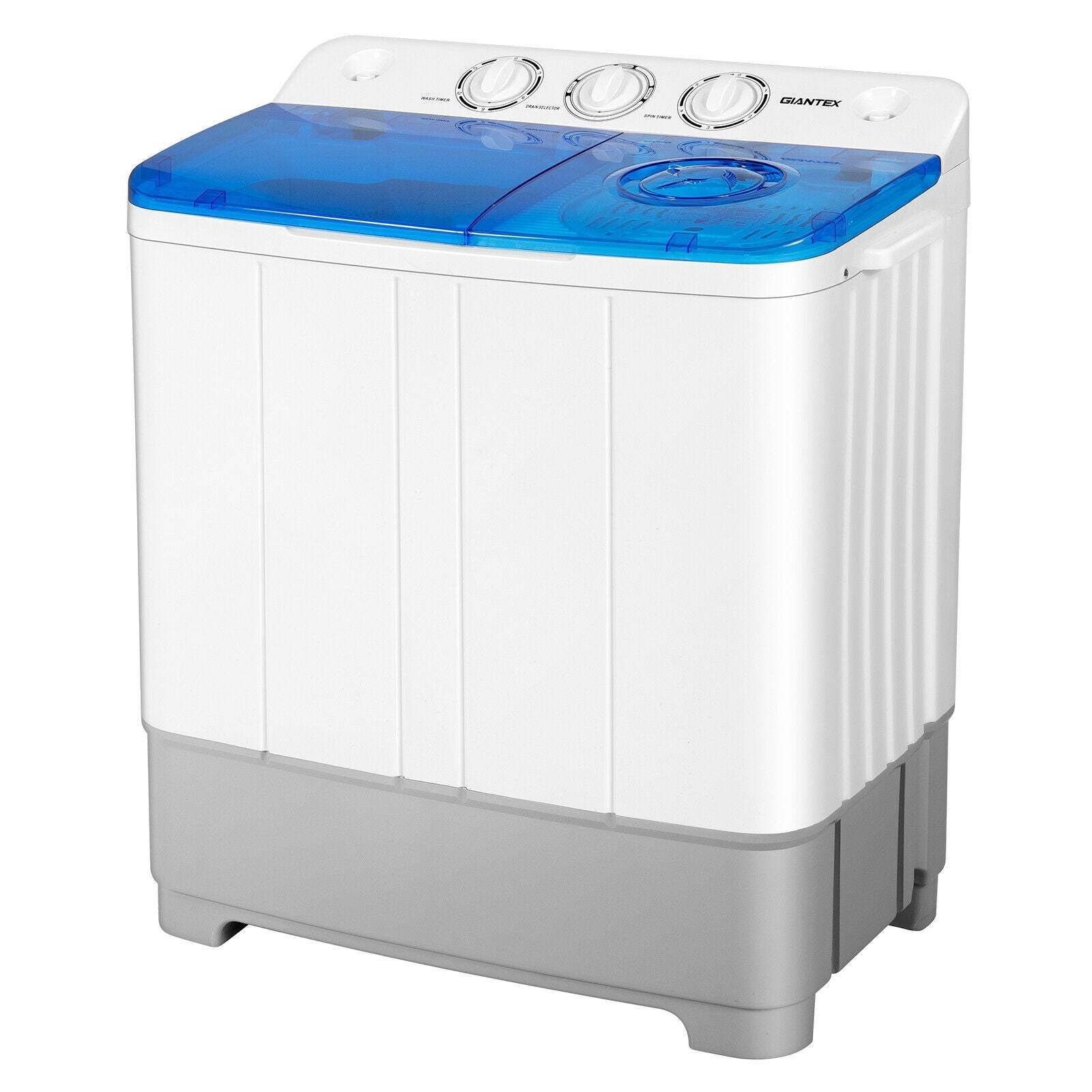 2-in-1 Portable 22lbs Capacity Washing Machine with Timer Control, Blue Washing Machines at Gallery Canada