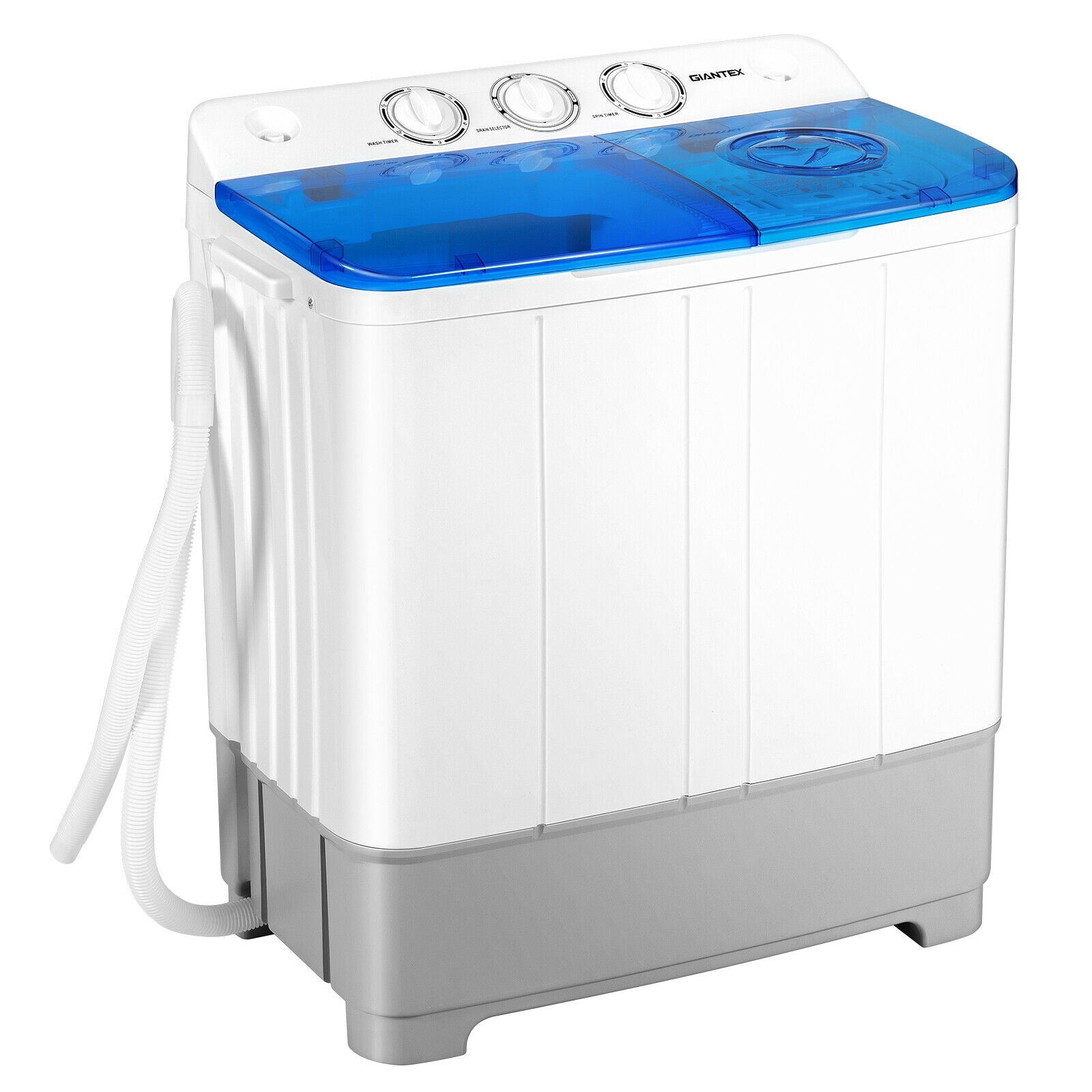 2-in-1 Portable 22lbs Capacity Washing Machine with Timer Control, Blue Washing Machines at Gallery Canada