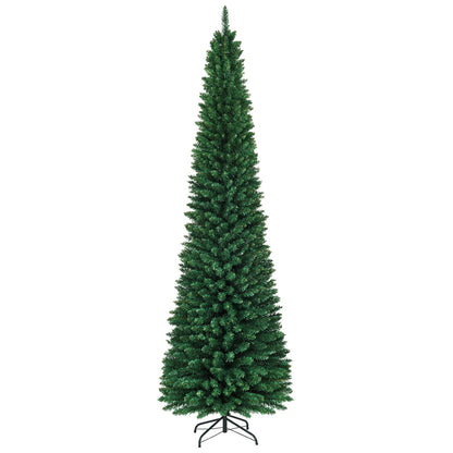 PVC Artificial Slim Pencil Christmas Tree-9', Green Christmas Tree   at Gallery Canada