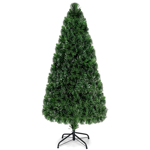 3' / 4' / 5' / 6' Fiber Optic Artificial PVC Christmas Tree-6 ft, Green