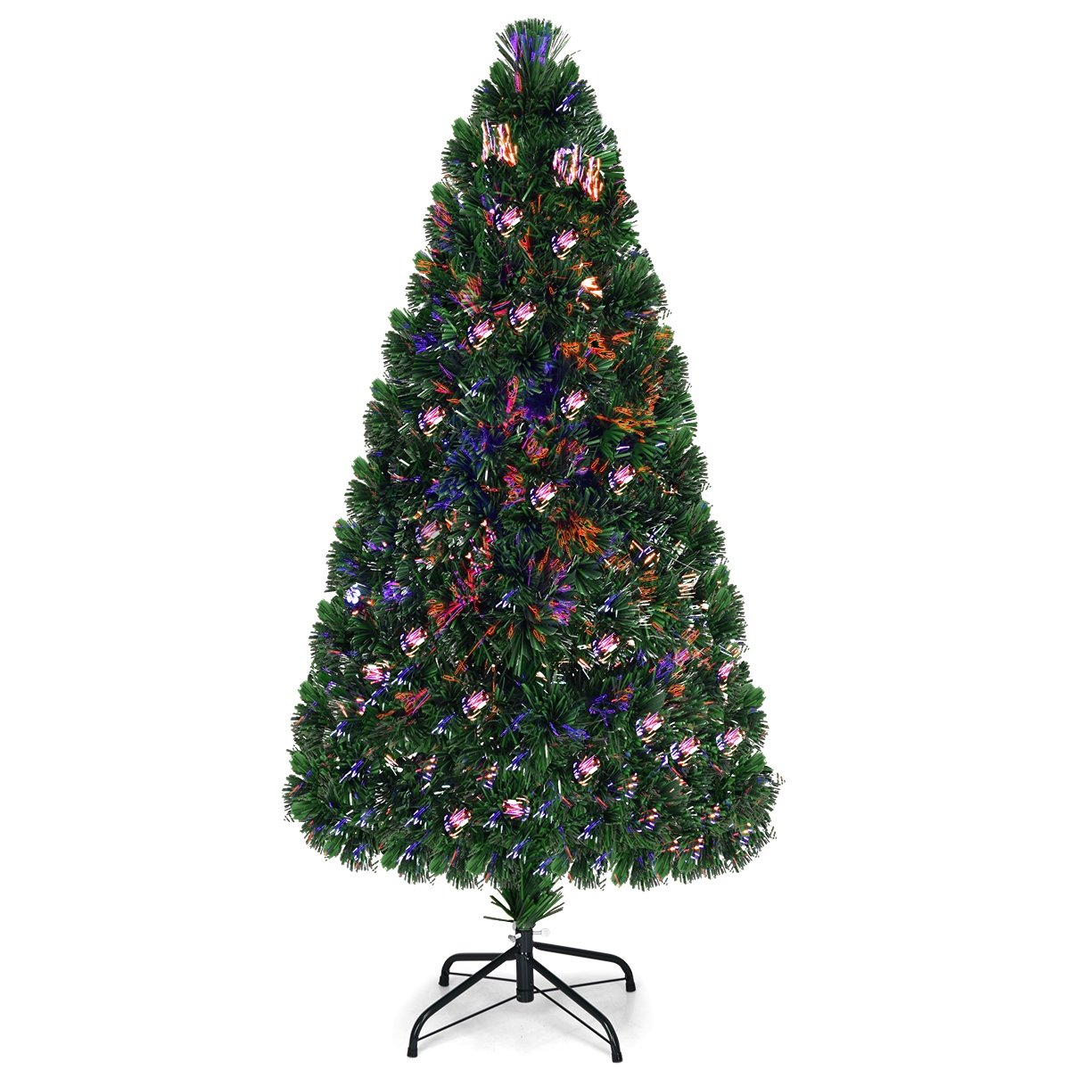 Artificial  Pre-Lit Fiber Optic PVC Christmas Tree-5 ft, Green Christmas Tree   at Gallery Canada