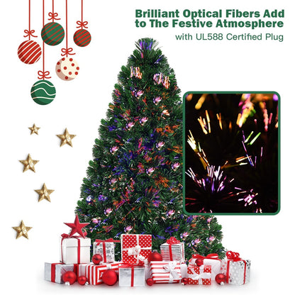 Artificial  Pre-Lit Fiber Optic PVC Christmas Tree-5 ft, Green Christmas Tree   at Gallery Canada