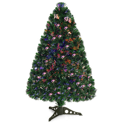 3/4/5 Feet Artificial Pre-Lit Fiber Optic PVC Christmas Tree-3 ft, Green Christmas Tree   at Gallery Canada