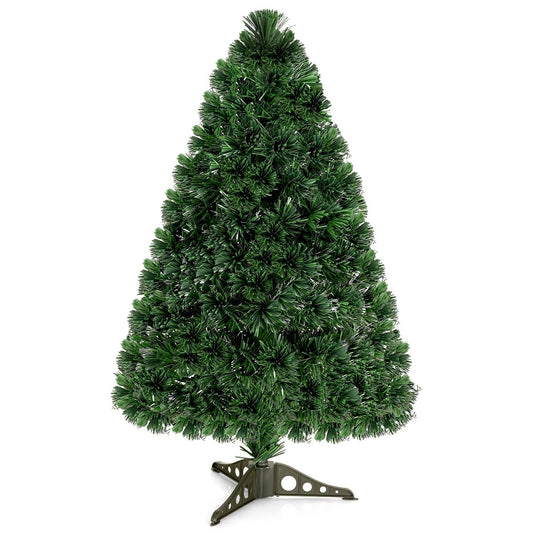 3/4/5 Feet Artificial Pre-Lit Fiber Optic PVC Christmas Tree-3 ft, Green Christmas Tree   at Gallery Canada