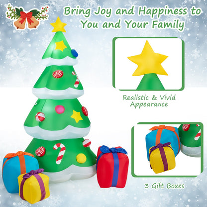 Inflatable Christmas Tree with 3 Gift Wrapped Boxes, Green Christmas Inflatables   at Gallery Canada