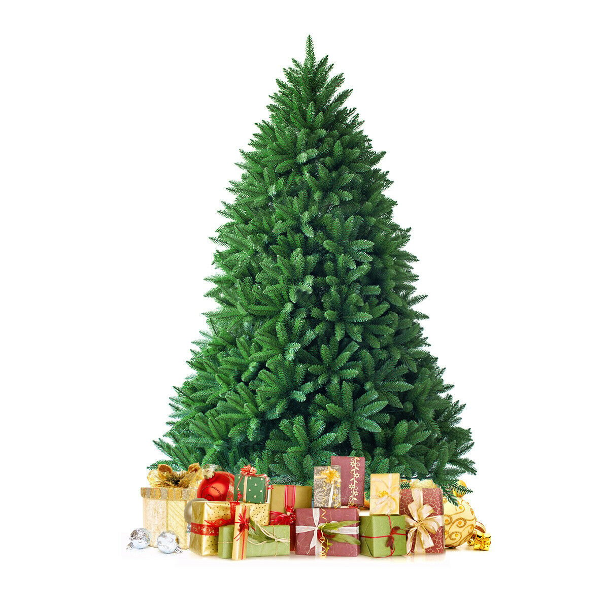 5 Feet Artificial Fir Christmas Tree with 600 Branch Tips, Green Christmas Tree   at Gallery Canada