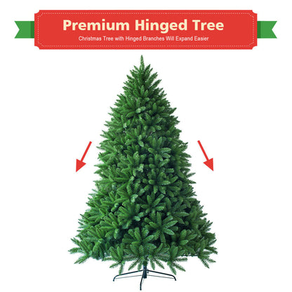 5 Feet Artificial Fir Christmas Tree with 600 Branch Tips, Green Christmas Tree   at Gallery Canada