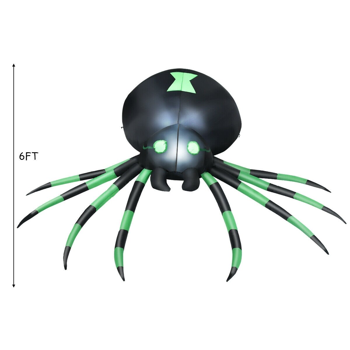 6 Feet Halloween Inflatable Blow-Up Spider, Black Halloween   at Gallery Canada