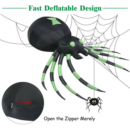 6 Feet Halloween Inflatable Blow-Up Spider, Black Halloween   at Gallery Canada