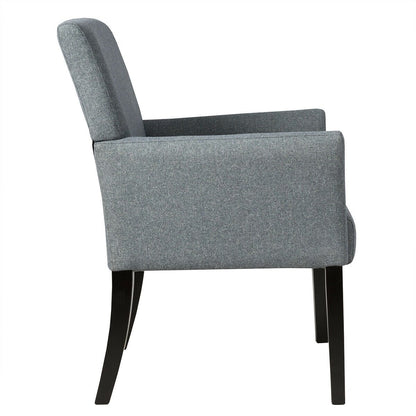 Executive Guest Chair Reception Waiting Room Arm Chair, Gray Accent Chairs   at Gallery Canada