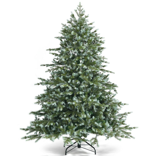 6 Feet Artificial Christmas Spruce Hinged Tree, Green Christmas Tree   at Gallery Canada