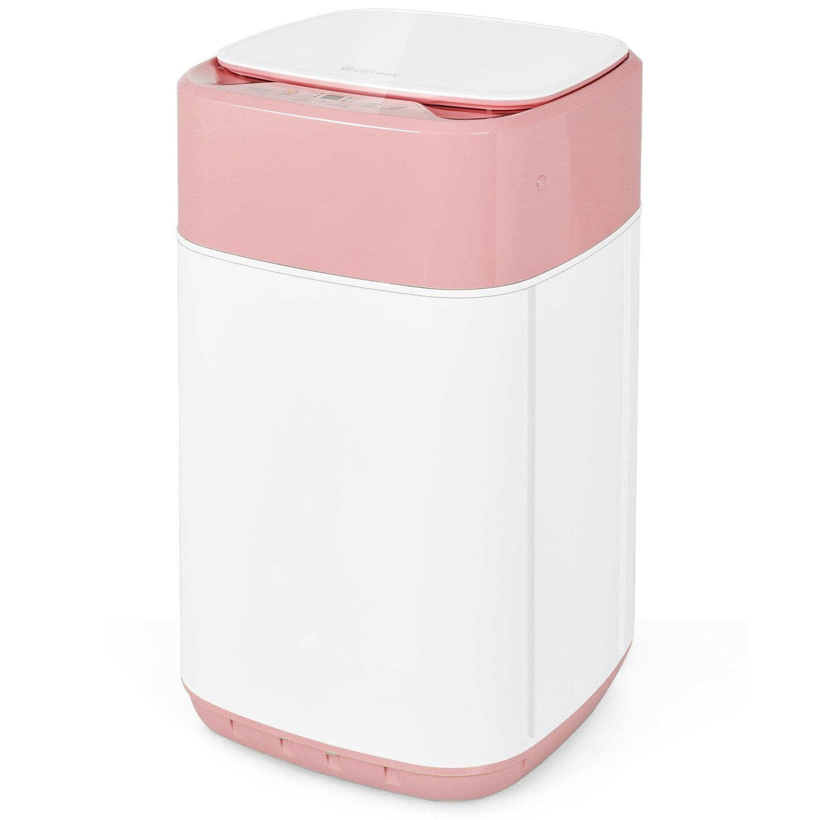 8lbs Portable Fully Automatic Washing Machine with Drain Pump, Pink Washing Machines   at Gallery Canada