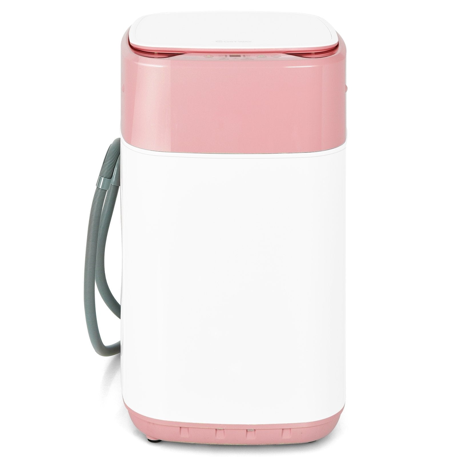 8lbs Portable Fully Automatic Washing Machine with Drain Pump, Pink Washing Machines   at Gallery Canada