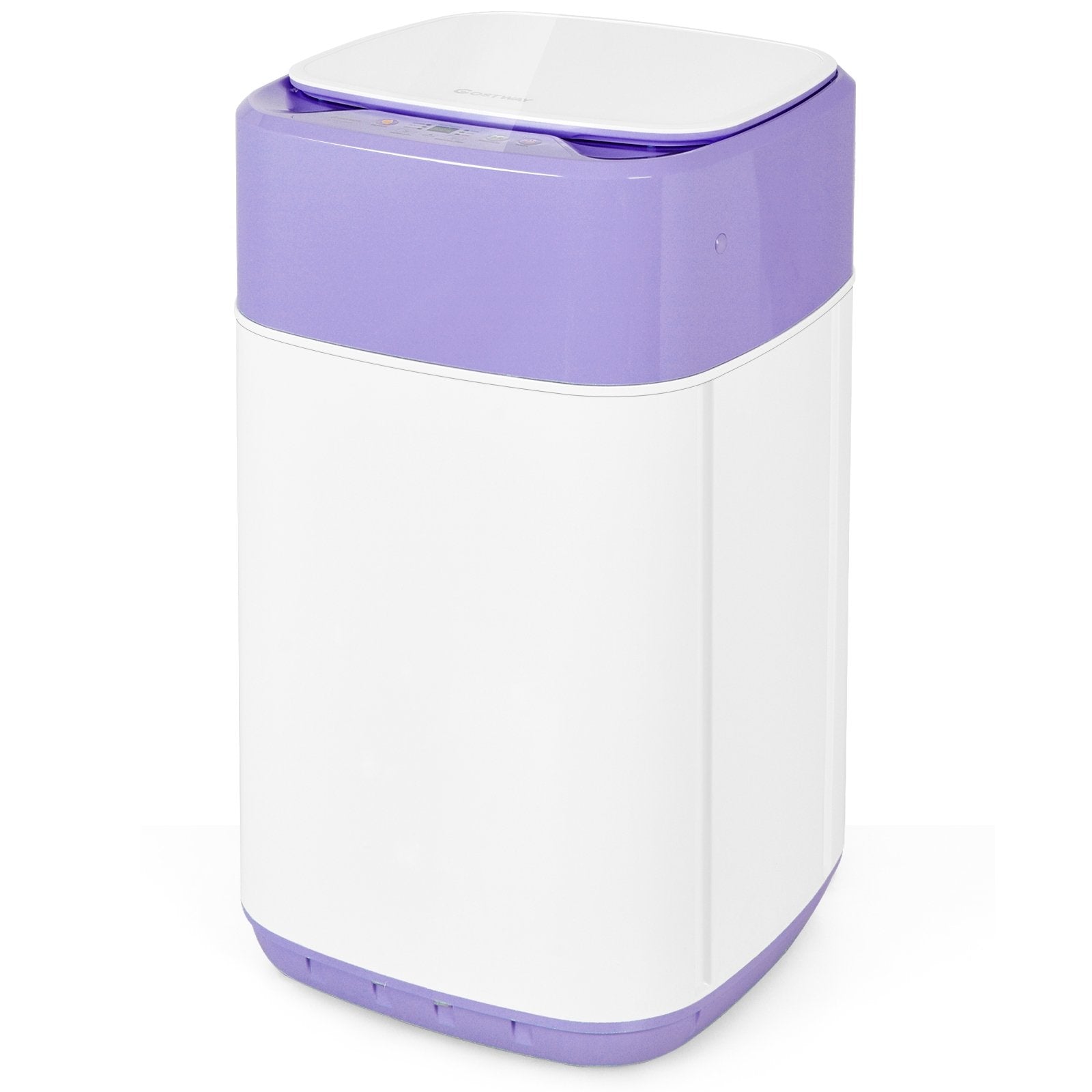 8lbs Portable Fully Automatic Washing Machine with Drain Pump, Purple Washing Machines   at Gallery Canada