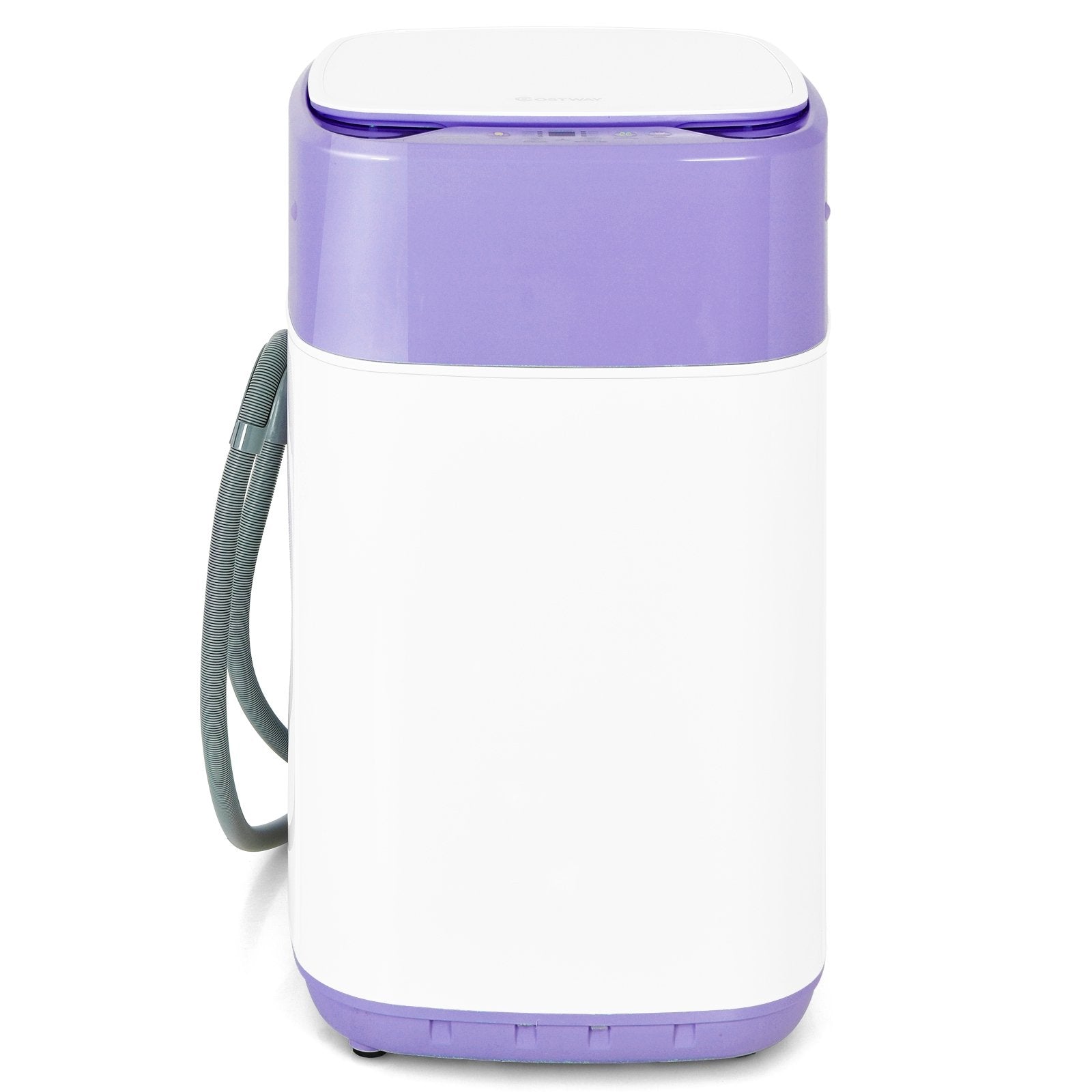 8lbs Portable Fully Automatic Washing Machine with Drain Pump, Purple Washing Machines   at Gallery Canada