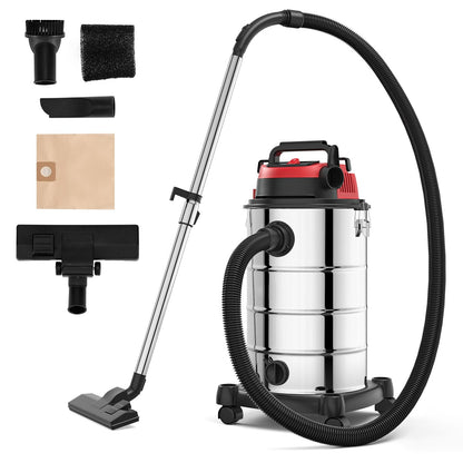 6 HP 9 Gallon Shop Vacuum Cleaner with Dry and Wet and Blowing Functions, Black - Gallery Canada