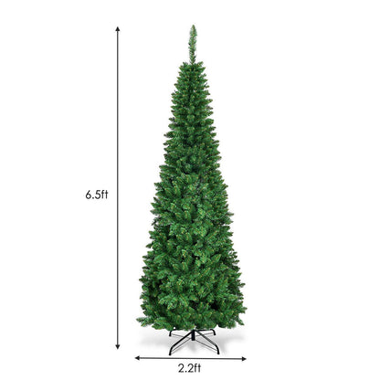 Artificial National Foot Kingswood Fir Pencil Christmas Tree-6.5ft, Green Christmas Tree   at Gallery Canada