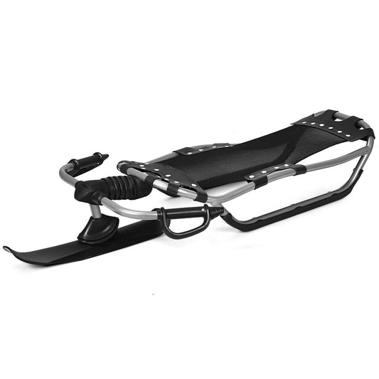 Snow Racer Sled with Textured Grip Handles and Mesh Seat, Black Winter Sports & Activities   at Gallery Canada