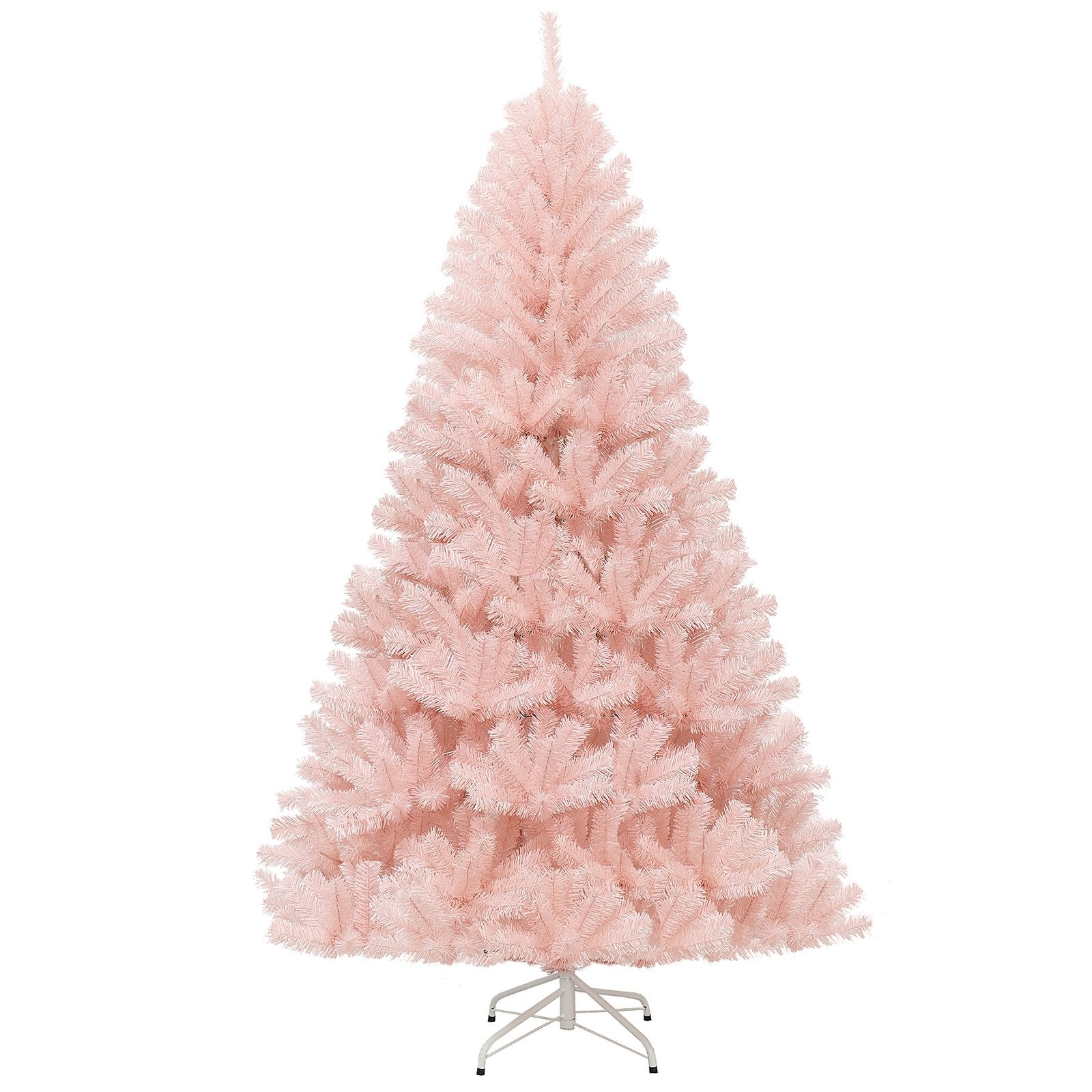 6/7 Feet Artificial Christmas Tree Hinged Full Fir Tree-7 ft, Pink Christmas Tree   at Gallery Canada