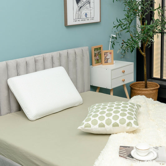 Memory Foam Pillow with Zippered Washable Cover for Back Side Sleepers - Gallery Canada