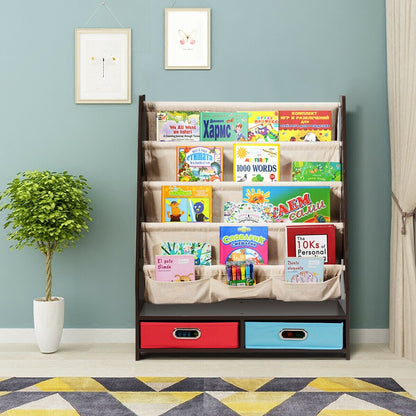 Kids Book and Toys Organizer Shelves, Brown Kids Storage   at Gallery Canada