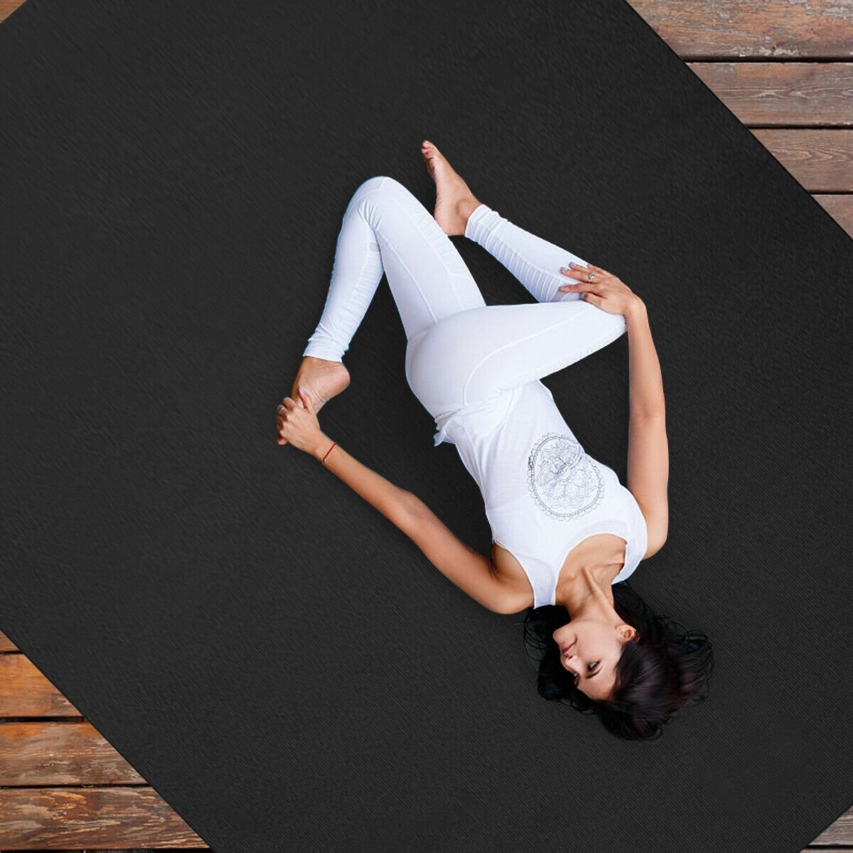 Workout Yoga Mat for Exercise, Black - Gallery Canada