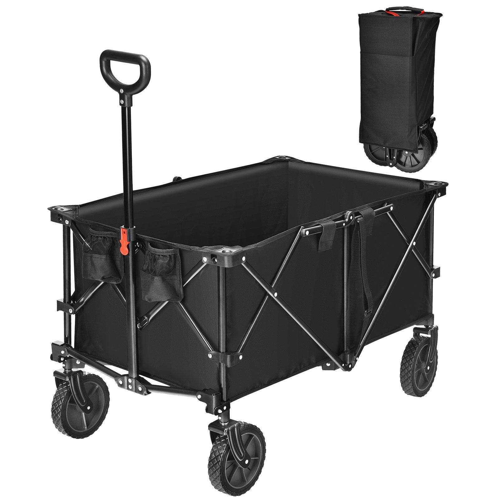 Outdoor Utility Garden Trolley Buggy , Black Garden Carts   at Gallery Canada